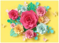 Theme #4 of 4 The Colours of Paper Rose Flowers