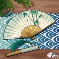 Bamboo silk fan