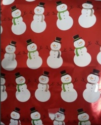 snowman wrapping papaer