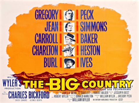 Solve THE BIG COUNTRY - 1958 POSTER GREGORY PECK, JEAN SIMMONS jigsaw ...