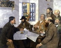Max Buri (Swiss, 1868–1915), The Village Politicians (1904)