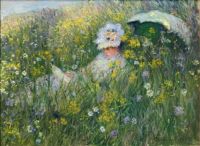 Claude Monet - Camille Monet in the Meadow, 1876) (May17P12)