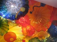 Chihuly ceiling sculpture made of glass at Royal Ontario Museum