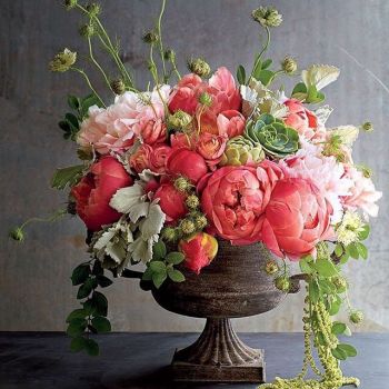 Happiness is..... Peonies in a Gorgeous Vase.