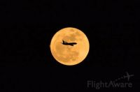 airplane moon