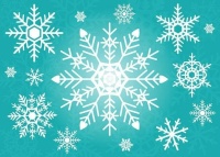 snowflakes-green-and-white-kathleen-wong