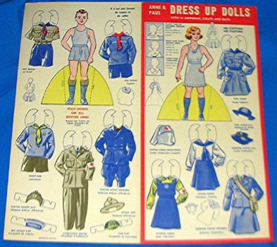 Paper Dolls ~ 1940's  Boy & Girl Scouts --- Canada