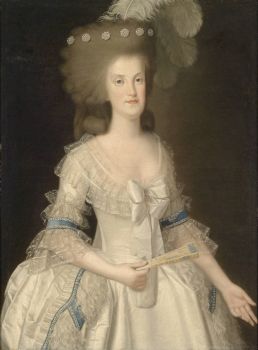 Anonymous Porträt Königin Maria Carolina von Neapel (1752-1814) circa 1800