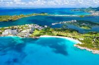 Mullet bay aerial view