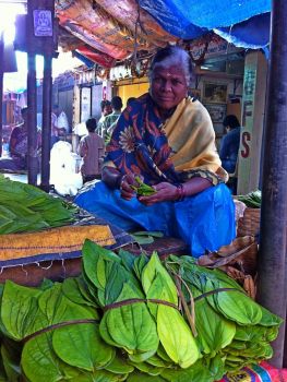 At the Devraja Market in Mysore, India