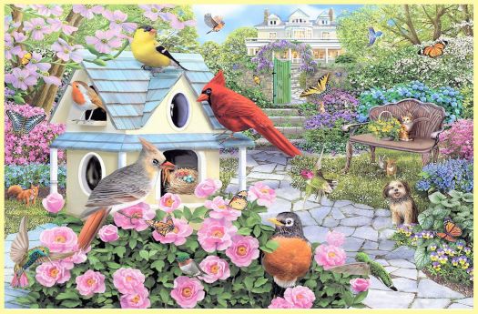 Solve Blooming Gardens Jigsaw Puzzle Online With 308 Pieces