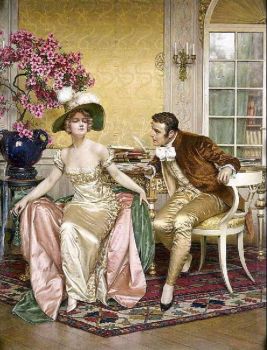 "Flirtation"-Charles Joseph Frederick Soulacroix