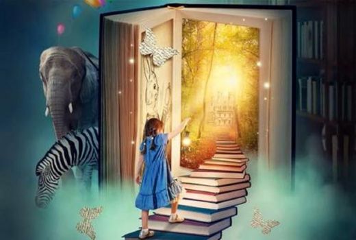 Solve Reading opens Doors to your imagination jigsaw puzzle online with ...