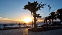 Sunset Puerto del Carmen beach Dec 22