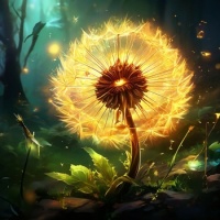 Gentle Wind Blow This Dandelion's Seeds