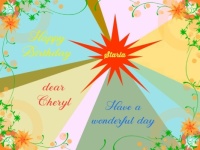 Happy Birthday  dear Cheryl (Starla)