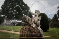 Cherub Riding Dolphin at Witley Court Worcestershire