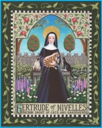 Gertrude of Nivelles - Patron Saint of Cats