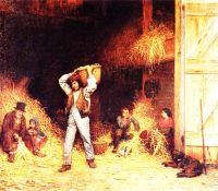 Corn Husking by Eastman Johnson