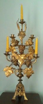 Theme: Yellow -  Bronze candelabrum