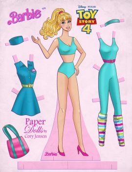 barbie paper