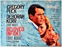 BELOVED INFIDEL - 1959 MOVIE POSTER - GREGORY PECK, DEBORAH KERR
