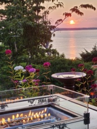 Sunset over Saratoga Passage