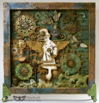 Steampunk Collage ~ Mixed Media & Found Objects