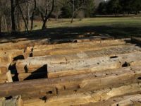 hand hewn barn logs