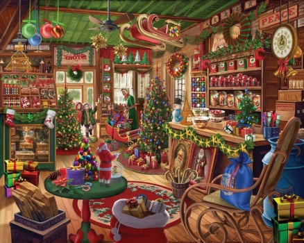 Solve Boutique de noël jigsaw puzzle online with 550 pieces