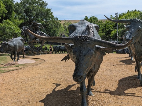 Solve Pioneer Plaza Cattle Drive Sculptures, Dallas, TX jigsaw puzzle ...