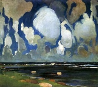 Konrad Krzyzanowski (Polish, 1872-1922) - Clouds over Finland, 1908.