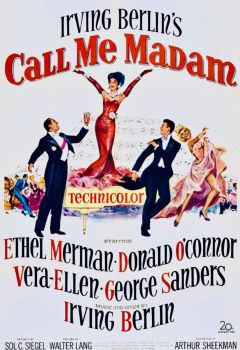 CALL ME MADAM - 1953 MOVIE POSTER - ETHEL MERMAN, DONALD O'CONNOR, VERA-ELLEN, GEORGE SANDERS