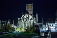 Saint Nicholas Church by night
