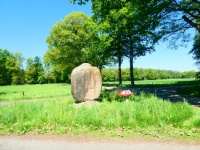 'the big stone' in Ratum, on a small crossing. One of the stones that came to the east part of the Netherlands during the forelast icetime, from Norway/Sweden.