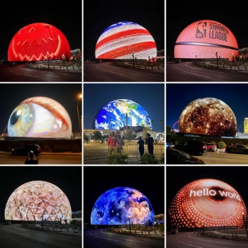 The world's largest spherical structure is a new tourist attraction of Las  Vegas