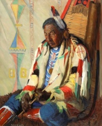 Kathryn Woodman Leighton (American, 1876–1952), White Dog, Blackfeet Tribe