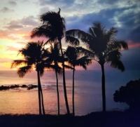 sun is setting on Vanuatu