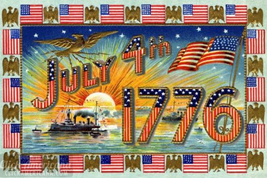 Solve Vintage Postcard July 4 1776 Happy 4th Of July 2019