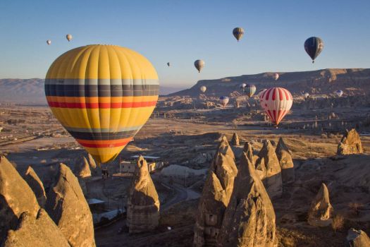 Hot Air Balloons at Cappadocia, Turkey