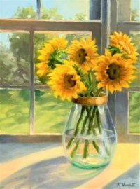 Sunflowers in a Window