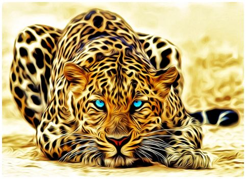 CGI Art - Stunning Leopard Poster