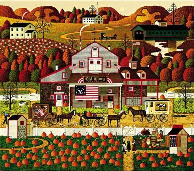 Solve Old Glory Farms by Charles Wysocki jigsaw puzzle online with 72 ...