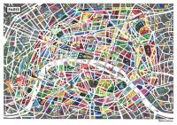 Antoine Corbineau Illustrated Map of Paris