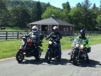 The guys out to ride the mountain roads
