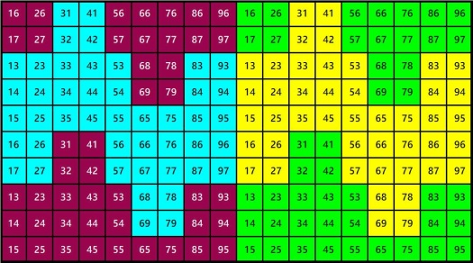 Solve Number 1290 tessellation 180 jigsaw puzzle online with 180 pieces