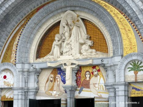 Solve FRANCE – Lourdes - Sanctuary of Our Lady of Lourdes - Entrance ...