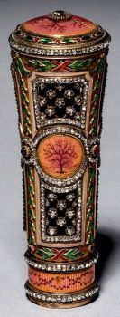 Bejeweled Parasol Handle, House of Fabergé, Michael Evlampievich Perchin (workmaster), c. 1886-1903