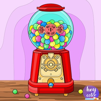 Solve Gum Ball Machine jigsaw puzzle online with 256 pieces