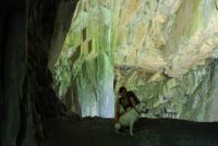 in Cathedral Cave, Little Langdale, UK